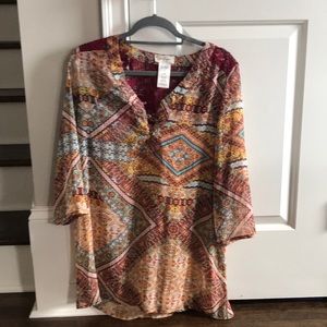 Tunic swim coverup by Jessica Simpson